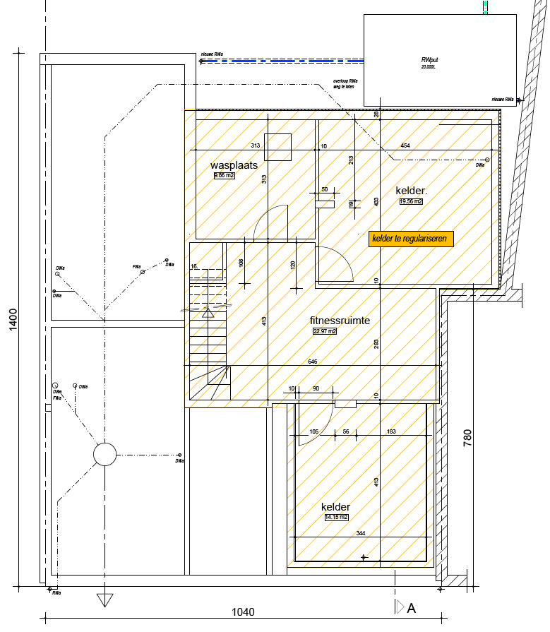 Plan — Sous-sol — maison à Vilvorde